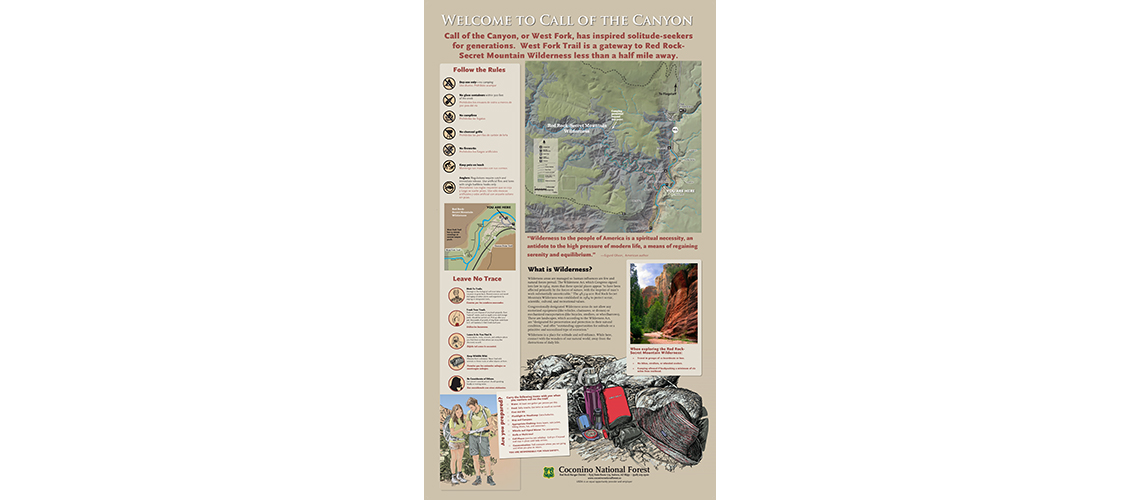 Sedona interpretive sign